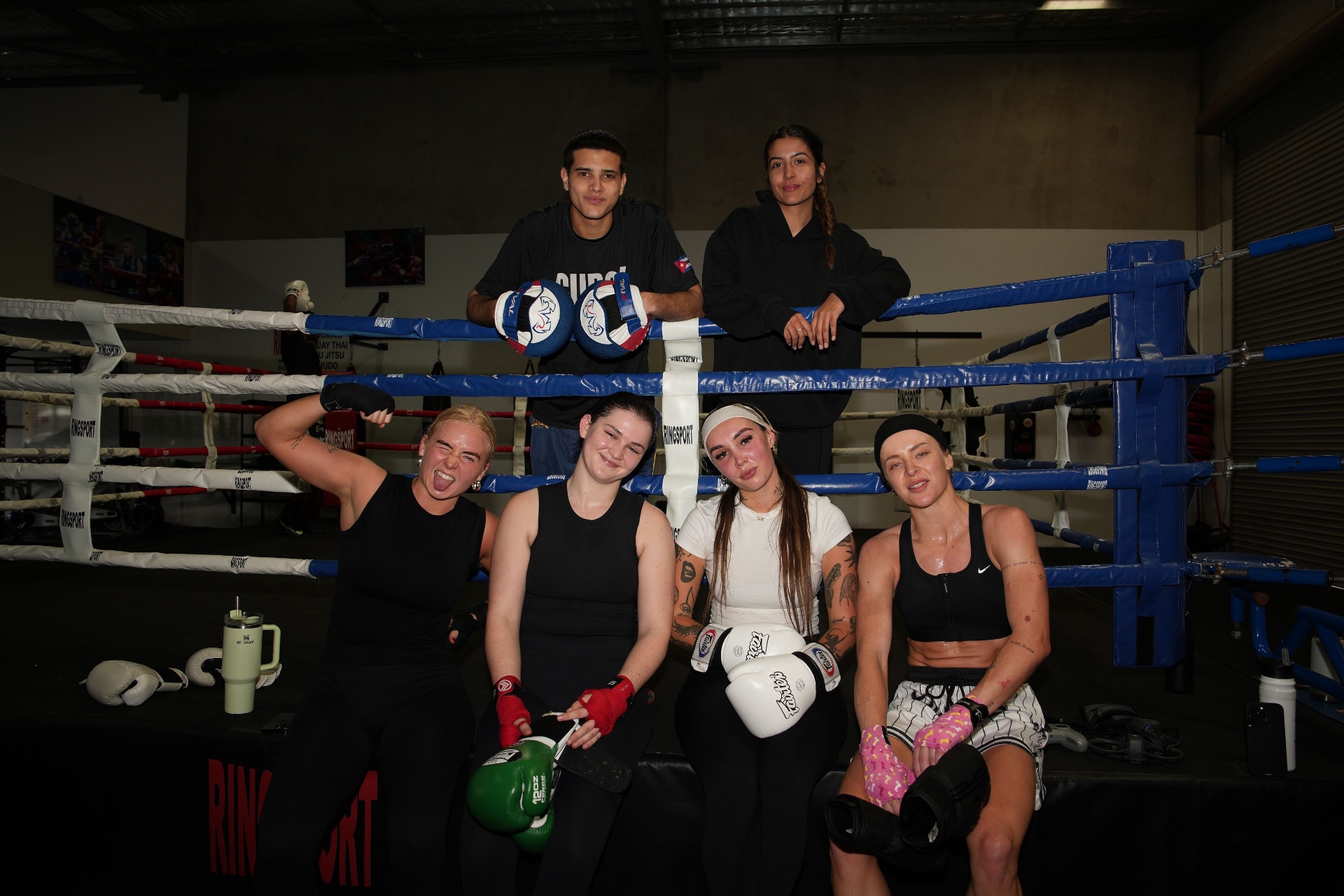 Female boxer training at Cubox Global